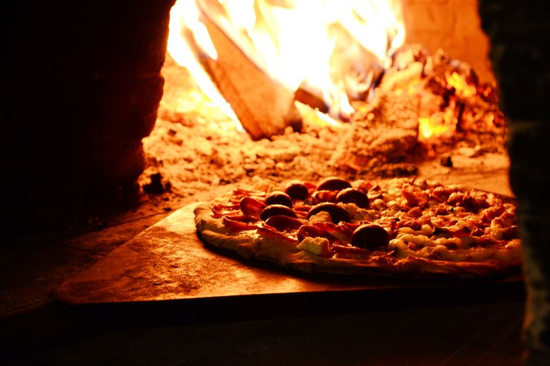 Pepperoni pizza from anthony coal fired pizza restaurant