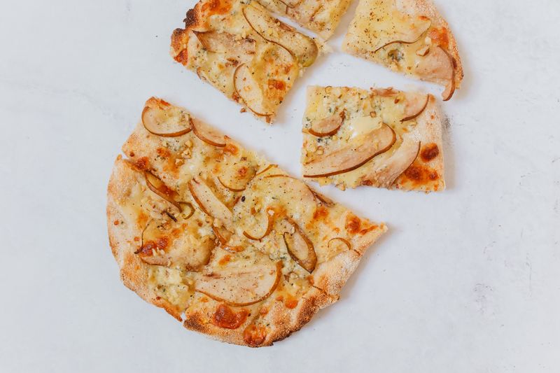White truffle pizza at anthonys coal fired pizza